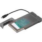 i-tec MySafe USB-C 3.1 Gen. 2 Easy 2.5, Laufwerksgehäuse grau/transparent
