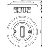 Busch-Jaeger Kreuzschalter Einsatz 2002/7 UJ-64 weiß, Retail