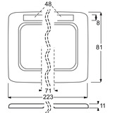 Busch-Jaeger Rahmen dreifach 1733 NS-212 weiß, Retail