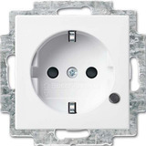 Busch-Jaeger Schutzkontakt Steckdosen Einsatz weiß, Retail