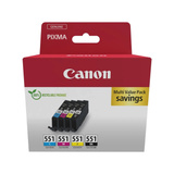Canon Tinte Multipack CLI-551 Blister-Verpackung mit Sicherheitsband