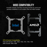 Corsair iCUE LINK H170i RGB Generalüberholt, Wasserkühlung schwarz