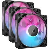 Corsair iCUE LINK RX120 RGB Triple, Gehäuselüfter schwarz, 3er Pack, inkl. Hub, 120 mm