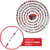 EINHELL Power X-Change Akku-Heckenschere GC-HH 18/45 Li T rot/schwarz, ohne Akku und Ladegerät