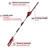 EINHELL Power X-Change Akku-Heckenschere GC-HH 18/45 Li T rot/schwarz, ohne Akku und Ladegerät