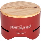 Feuerhand Tisch-Holzkohlegrill Tamber, Ruby Red rot, Ø 20cm