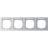 Gira Abdeckrahmen vierfach aluminium, Retail
