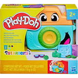 Hasbro Play-Doh Fotokamera zum Formen und Stempeln von Knetgesichtern, Spiel 