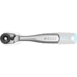Hazet Bit-Umschaltknarre Vollstahl 863MB, 1/4" Betätigungswinkel 6°, Federsicherung