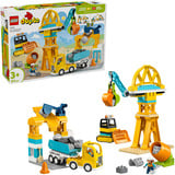 LEGO 10476 DUPLO Town Baustelle mit Baufahrzeugen - 3-in-1-Set, Konstruktionsspielzeug 