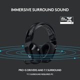 Logitech Gaming G733 LIGHTSPEED, Gaming-Headset schwarz