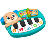 Mattel Lernspaß Hündchen-Piano elektronisches Spielzeugklavier mit zwei interaktiven Spielmodi, Lernspielzeug 