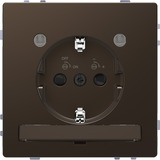 Merten Schutzkontakt-Steckdose mit Lichtauslass bronze, Retail