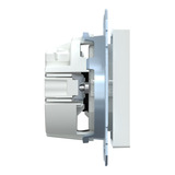 Merten Schutzkontakt-Steckdose mit Steckklemme, erhöhtem Berührungsschutz, Unterputz, 16 Ampere weiß (glänzend), Retail