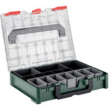 Metabo MetaboX 100 S Organizer, Werkzeugkiste grün/transparent, leer