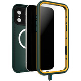 Otterbox Frē, Handyhülle dunkelgrün/gelb, iPhone 17 Pro Max, MagSafe