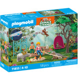 PLAYMOBIL 71855 Animals and Friends: Lustige Geburtstagsparty, Konstruktionsspielzeug 