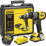 Stanley Bürstenloser Premium Schlagbohrschrauber.(SFMCD726D2K-QW), 18Volt schwarz/gelb, Li-Ion-Akku 2,0Ah, in Koffer