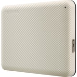 Toshiba Canvio Advance 4 TB, Externe Festplatte beige, Micro-USB-B 3.2 Gen 1 (5 Gbit/s)