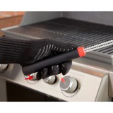 Weber Dreiseitige Grillbürste 6278, mit Edelstahlborsten, 46cm, Grill-Reinigungsbürste schwarz/rot