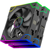 Xilence XPF360.ARGB, Gehäuselüfter schwarz, 3er-Pack, 125 mm