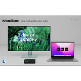 i-tec Thunderbolt 5 Quattro Display Docking Station, Dockingstation schwarz, 5x USB, Power Delivery 140W