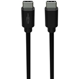Ansmann USB Typ-C zu Typ-C Daten und Ladekabel schwarz, 1,2 Meter, Laden mit bis zu 60 Watt