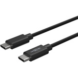 Ansmann USB Typ-C zu Typ-C Daten und Ladekabel schwarz, 1,2 Meter, Laden mit bis zu 60 Watt