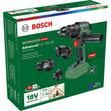 Bosch Heimwerken & Garten Akku-Bohrschrauber AdvancedDrill 18V-80 QuickSnap Solo + Zubehör grün/schwarz, ohne Akku und Ladegerät, POWER FOR ALL ALLIANCE