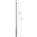 Bosch Professional EXPERT Hammerbohrer SDS-plus-7X, Ø 8mm, 30 Stück Arbeitslänge 150mm