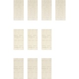 Bosch Professional Expert M480 Netzstruktur-Schleifblatt-Set 93 x 186mm, K80 / 120 / 180 10-teilig, für Schwingschleifer