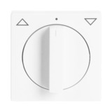 Busch-Jaeger Zentralscheibe Drehknopf Jalousie, Abdeckung weiß (glänzend), Retail