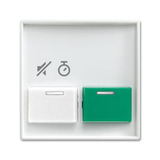 Busch-Jaeger Zentralscheibe alpine weiß, Rahmen weiß, Retail