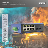 Digitus Industrial 8+2-Port Gigabit Ethernet, Switch 