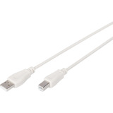 Digitus USB 2.0 Anschlusskabel USB-A (Stecker) > USB-B (Stecker) beige, 3 Meter