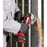 EINHELL Power X-Change Akku-Winkelschleifer TC-AG 18/115 Li Kit, 18Volt rot/schwarz, Li-Ion-Akku 4,0Ah