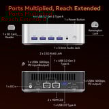 GEEKOM A7 MAX, Mini-PC silber, Windows 11 Pro