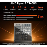 GEEKOM A7 MAX, Mini-PC silber, Windows 11 Pro