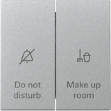 Gira Wippschalter mit Anzeige für Hotelzimmerstatus aluminium, Retail