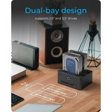 ICY BOX IB-1233CL-CR, Dockingstation schwarz
