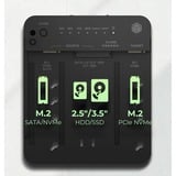 ICY BOX IB-2913MCL-C31, Dockingstation schwarz, 2,5"/3,5" SATA, M.2 NVMe