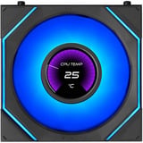 Lian Li UNI FAN SL-INF LCD FLEX 120 Wireless, Gehäuselüfter schwarz,  3er Pack mit Controller, 120 mm