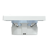 Merten Schutzkontaktsteckdose mit Schraubklemme und erhöhtem Berührungsschutz weiß (glänzend), Retail