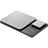 Witt Dual-Küchenwaage schwarz/silber, Mit zwei Messtellern