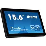 iiyama ProLite TF1633MSC-B1, LED-Monitor 39.5 cm (15.6 Zoll), schwarz, FullHD, IPS, Touchscreen, HDMI, DisplayPort, Open Frame