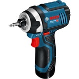 Bosch Akku-Drehschlagschrauber GDR 12V-105 Professional blau/schwarz, 2x Li-Ionen Akku 2,0Ah, in L-BOXX