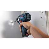 Bosch Professional Akku-Drehschlagschrauber GDR 12V-105 Professional blau/schwarz, 2x Li-Ionen Akku 2,0Ah, in L-BOXX