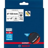 Bosch Professional Expert Multiloch Stützteller, mittelhart, Ø150mm, M8, Schleifteller schwarz, für Bosch Exzenterschleifer