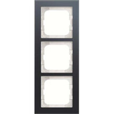 Busch-Jaeger Abdeckrahmen dreifach, Abdeckung grau, Retail