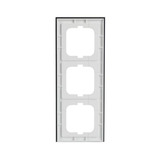 Busch-Jaeger Abdeckrahmen dreifach, Abdeckung grau, Retail